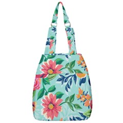 Multi Colour Floral Print Center Zip Backpack by designsbymallika