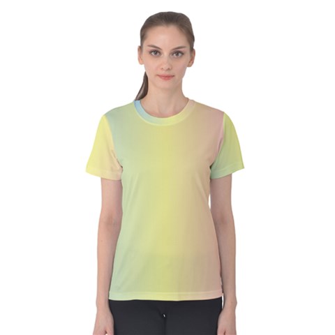 Vertical Rainbow Shade Women s Cotton Tee by designsbymallika