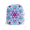 MANDALA BLUE Drawstring Pouch (XL) View1