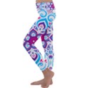 MANDALA BLUE Kids  Lightweight Velour Classic Yoga Leggings View2