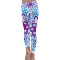 MANDALA BLUE Kids  Lightweight Velour Classic Yoga Leggings View4