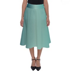 Blue Shades Perfect Length Midi Skirt by designsbymallika