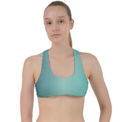 Blue Shades Criss Cross Racerback Sports Bra by designsbymallika