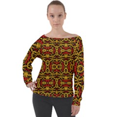 Rby 90 Off Shoulder Long Sleeve Velour Top by ArtworkByPatrick