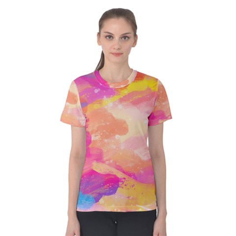 Colourful Shades Women s Cotton Tee by designsbymallika