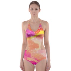 Colourful Shades Cut-out One Piece Swimsuit by designsbymallika