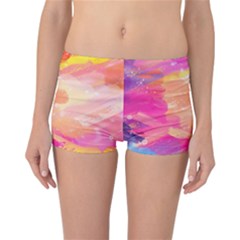 Colourful Shades Reversible Boyleg Bikini Bottoms by designsbymallika