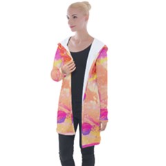 Colourful Shades Longline Hooded Cardigan by designsbymallika