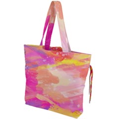 Colourful Shades Drawstring Tote Bag by designsbymallika