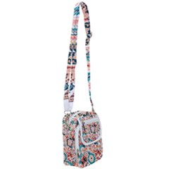 Baatik Floral Print Shoulder Strap Belt Bag by designsbymallika