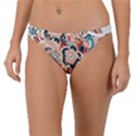 baatik floral print Band Bikini Bottom View1