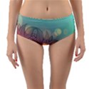 mandala pattern Reversible Mid-Waist Bikini Bottoms View3