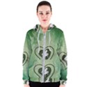 Music, Piano On A Heart Women s Zipper Hoodie View1