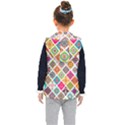 ethnic mandala pattern Kids  Hooded Puffer Vest View2