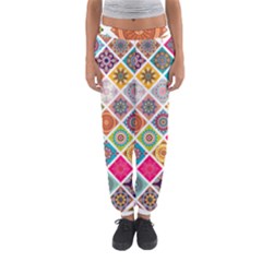 Ethnic Mandala Pattern Women s Jogger Sweatpants by designsbymallika