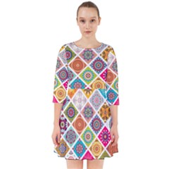 Ethnic Mandala Pattern Smock Dress by designsbymallika