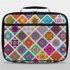 Ethnic Mandala Pattern Full Print Lunch Bag by designsbymallika