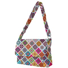 Ethnic Mandala Pattern Full Print Messenger Bag (l) by designsbymallika