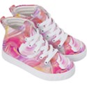 pink paint brush Kids  Hi-Top Skate Sneakers View3