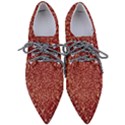 Burgundy Red Confetti Pattern Abstract Art Women s Pointed Oxford Shoes View1