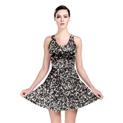 Black And White Confetti Pattern Reversible Skater Dress by yoursparklingshop