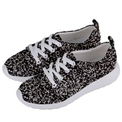 Black And White Confetti Pattern Women s Lightweight Sports Shoes by yoursparklingshop