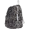 Black And White Confetti Pattern Foldable Lightweight Backpack View4