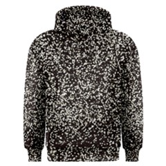 Black And White Confetti Pattern Men s Overhead Hoodie