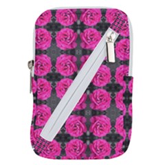 Roses Fleurs Abstrait Belt Pouch Bag (large)