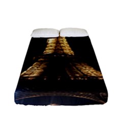 Tour Eiffel Paris Nuit Fitted Sheet (full/ Double Size) by kcreatif