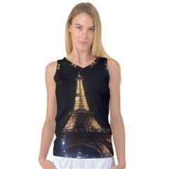 Tour Eiffel Paris Nuit Women s Basketball Tank Top by kcreatif