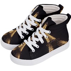 Tour Eiffel Paris Nuit Kids  Hi-top Skate Sneakers by kcreatif