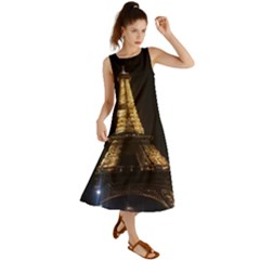 Tour Eiffel Paris Nuit Summer Maxi Dress by kcreatif