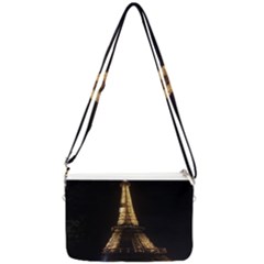 Tour Eiffel Paris Nuit Double Gusset Crossbody Bag