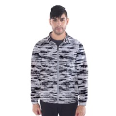 Texture Noir/gris Men s Windbreaker by kcreatif