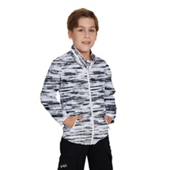 Texture Noir/gris Kids  Windbreaker by kcreatif