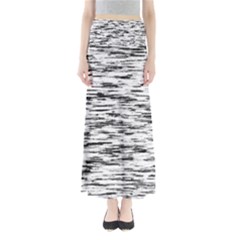 Texture Noir/gris Full Length Maxi Skirt by kcreatif