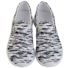 Texture Noir/gris Men s Lightweight Slip Ons by kcreatif