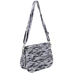 Texture Noir/gris Saddle Handbag by kcreatif