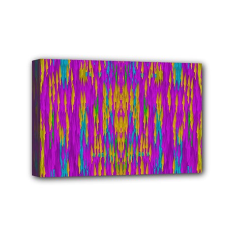 Festive Rainbow, Season To Wear Popart Mini Canvas 6  X 4  (stretched) by pepitasart