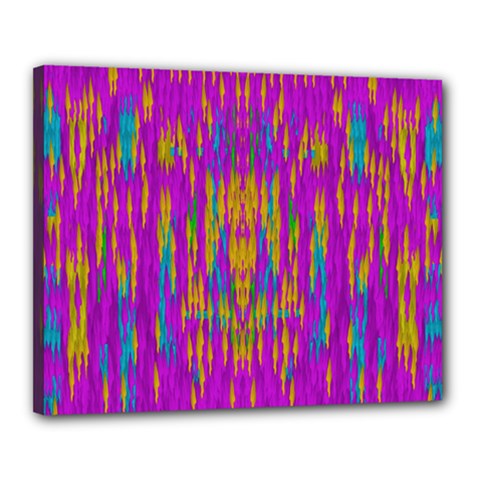 Festive Rainbow, Season To Wear Popart Canvas 20  X 16  (stretched) by pepitasart