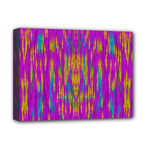 Festive Rainbow, Season To Wear Popart Deluxe Canvas 16  X 12  (stretched)  by pepitasart