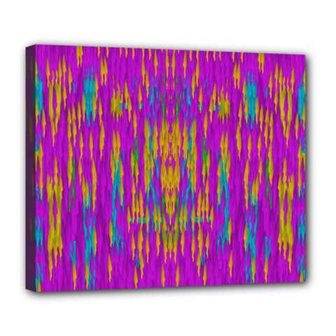 Festive Rainbow, Season To Wear Popart Deluxe Canvas 24  X 20  (stretched) by pepitasart