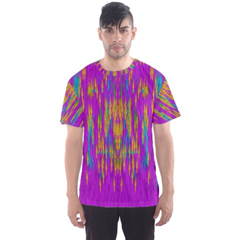 Festive Rainbow, Season To Wear Popart Men s Sports Mesh Tee by pepitasart