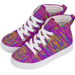 Festive Rainbow, Season To Wear Popart Kids  Hi-top Skate Sneakers by pepitasart