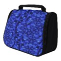 Blue Fancy Ornate Print Pattern Full Print Travel Pouch (Small) View1