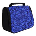 Blue Fancy Ornate Print Pattern Full Print Travel Pouch (Small) View2