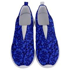 Blue Fancy Ornate Print Pattern No Lace Lightweight Shoes by dflcprintsclothing