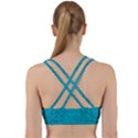 Festive Rainbow, Season To Wear Blue Back Weave Sports Bra View2