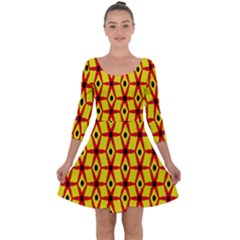 Rby 95 Quarter Sleeve Skater Dress by ArtworkByPatrick